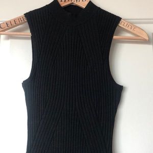 Black sleeveless sweater!